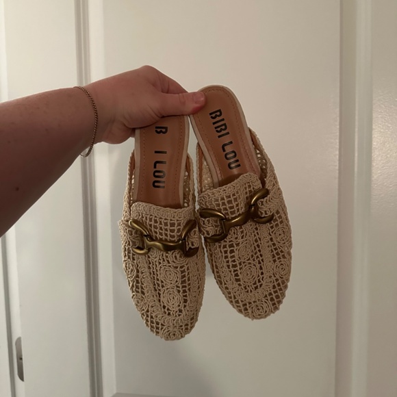 Bibi Lou Zagreb Crochet Slip-On Loafers, NWOT, Size 37 / US 6 - Picture 3 of 4